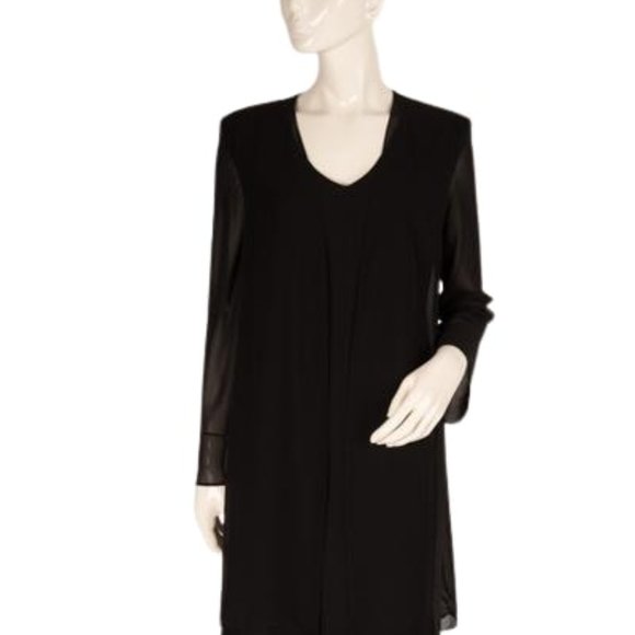 Jones New York Dress Black Size 8 SKU 000309-4 - Picture 1 of 5